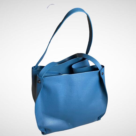 Neiman Marcus Double-Handle Slouchy Hobo Tote Bag - Picture 5 of 12